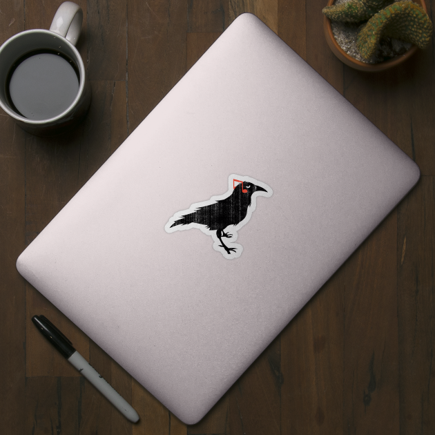 bird music vintage crow by teemarket